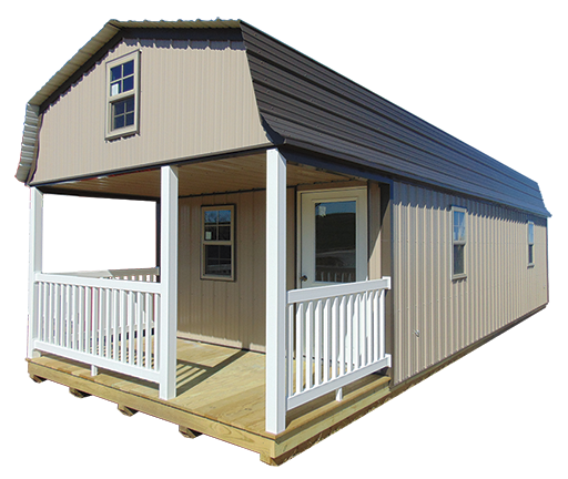 Barn Cabin with optional railing