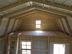 Barn Cabin Inside Loft Area