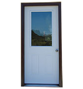 36" 1-Lite Steel Entry Door