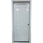 36" 6-Panel Steel Entry Door